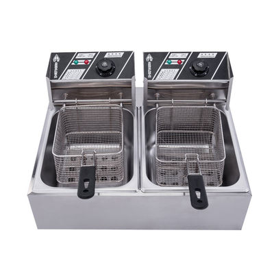 Beli Restoran Komersial Gas Listrik Kripik Fryer Tangki Ganda Kripik Ayam Deep Fryer pembuatan online