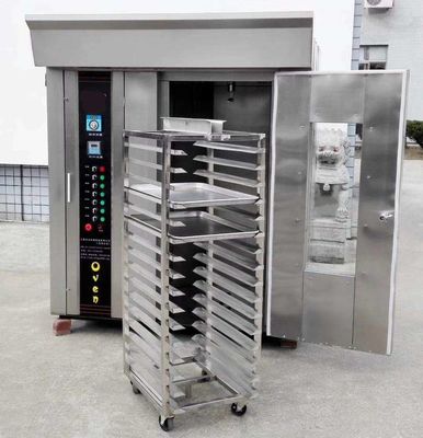 Beli 32Trays Rotating Bread Oven / Rotating Baking Oven Stainless Steel Gas Electric pembuatan online