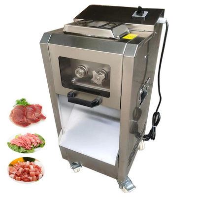 Beli Otomatis 3mm Komersial Bacon Fresh Meat Slicer Mesin pisau bulat kecil pembuatan online