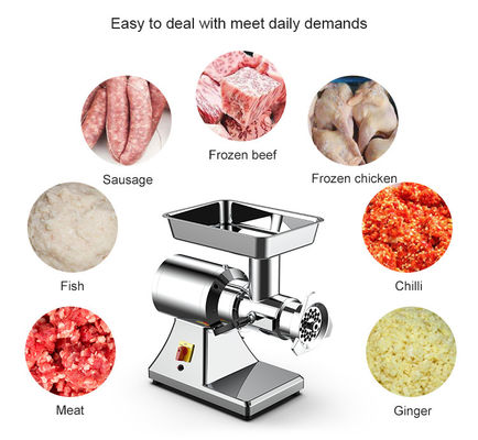 Beli Produk Baru Mesin Penggilingan Daging Listrik Mesin Penggilingan Daging Komersial Italia 180kg/H pembuatan online
