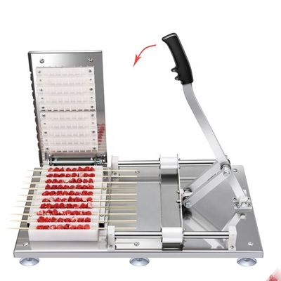 Beli Grill Skewers Untuk BBQ Barbecue Chicken Bbq Kebab Skewer Machine Lamb Bbq Skewering Machine Mesin Membuat Kebab pembuatan online
