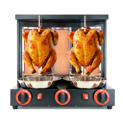 Beli Pembakar Mesin Gyro Propane Broiler Kebab Doner Shawarma Otomatis vertikal Rotisserie BBQ Grill pembuatan online