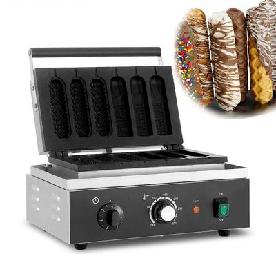 Beli CE Cast Iron Electric Mesin Snack Lainnya Korea Komersial Natal 6 Stick Corn Waffle Hot Dog Maker pembuatan online