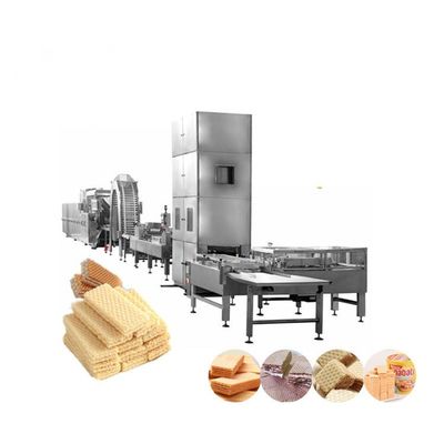 Mesin wafer es krim kerucut otomatis biskuit mesin sandwich