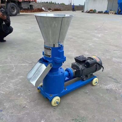 Biomass Straw Pellet Machine Flat Die Feed Pellet Machine 90-150 kg/jam