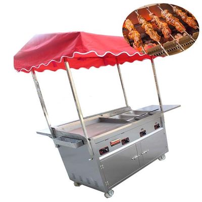 Keranjang Kios Makanan Jalan / Food Van / Hot Dog Cart For Sale Makanan cepat saji Sumber Pemanasan Gas LPG