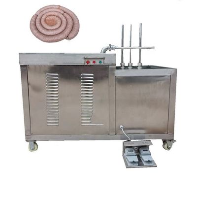 Mesin Enema Tabung Ganda Mesin Penuh Daging Ikan Otomatis