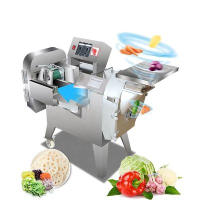 tidak berkarat tahan lama Mesin Pemotong Sayuran Otomatis Untuk Bayam Salad Kubis Sayuran Slicer Chopper